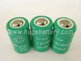 Non Rechargeable 1/3AA Icr14180 3.6V Li-ion Battery