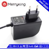 Kc/Kcc Approved Ek Plug 12V 1500mA Wall Mount Power Adapter