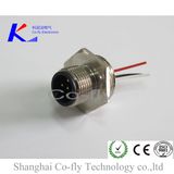 M12 Male Fix Screw 5 Pin a Coding Panel Mount Solder RF Connector