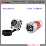 Cnlinko Provide Waterproof IP65 4 Pole Connector /4 Conductor Connector