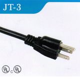 American 3 Pin AC Power Cord with 3 Plug (JT-3)