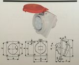 2015 Newest Angled Panel Mount Socket IP44