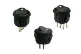 Ultra Small Round Rocker Switches, up to 3A 125VAC