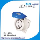 Flush Type Straight Electric 32 AMPS Industrial Socket