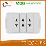 Bottom Price Triple Gang Two Pin Sockets
