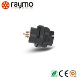 Raymo F Series D Panel Mounted Receptacle Waterproof Connector in Size 102 with 9 Pin Female Contacts