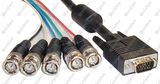 6FT Premium RGB Video Cable HD15 VGA to 5 BNC RGB Video Cable