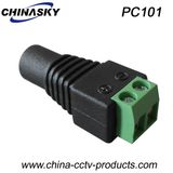CCTV Female 2.1*5.5mm DC Power Plug with Screw Terminal (PC101)