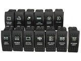 Toggle Rocker Switch Carling Narva Arb Style Dual LED Illuminated on-off Gree