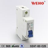Dz47-63-C25 1 Phase 25 AMP MCB Mini Circuit Breaker