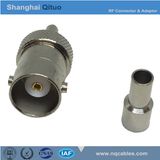 RF Connector BNC Straight Female Jack Crimp for Rg316 or Rg174 Cable (BNC-K-C-1.5)