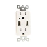 American Two Ports 4.2A 5V USB Receptacle UL Listed
