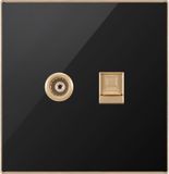 British Standard TV Plus Telephone Socket Flat (N2)