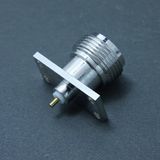 Female 12*25mm Rectangle Flange N Connector with Extended 1mm Insulator and 3mm Pin