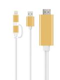 High Speed HDMI Cable for iPhone 5/5/6/6s/Samsung to TV
