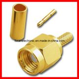 SMA Plug Straight Crimp Type Connector for Rg316, Rg174, Rg405, LMR200 Coaxial Cable