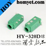 3.5mm AV Jack/Phone Jack with Green Color (Hy-320d)