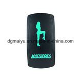 Laser Blue Rocker Switch 20A 12V on/off LED Light