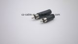 Adapter, RCA Plug Male to 3.5mm/6.35mm Jack