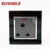 Black Color Acrylic Material Electric Switched Socket in Wall Socket