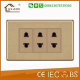 2016 China Wholesale New Design Triple 2pin Switched Socket