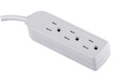 3 Outlets Power Strip with 125VAC/13A/1625W/ UL/cUL/ETL/cETL