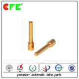 CNC Precision Lathe Parts with Gold Plating