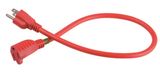 12in. Outlets Extended Power Cord with ETL Approval