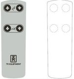 White Light Weight Tactile Membrane Switch Control Overlay with Silk Screen Printed