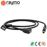 High Quality Male to USB Metal Circular Cable Connector