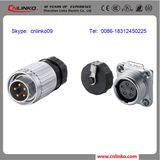 Circular Waterproof Panel Connector with 5pin