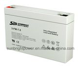 6V7.5ah Small Size AGM Battery (3-FM-7.5W) with CE RoHS UL