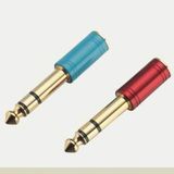 Microphone Plug 6.35 Stereo Plug to RCA Jack Adaptor (TC-218)