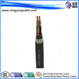 Yjv42 5 Cores XLPE Insulated PVC Sheathed Thick Steel Wire Armored Power Cable
