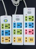 Universal Extension Power Socket with USB Outlet
