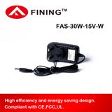 AC/DC 15V2a30W Wall Mounted Power Supply Adapter