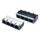 1000 Base - T 10p8c CAT6 Four Port RJ45 Network Connector