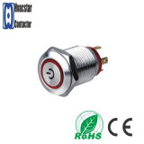 Momentary Stainless Steel Metal Push Button Switch with Light