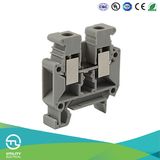 Mini Type 4mm2 Gray Color DIN-Rail Terminal Block Clamp