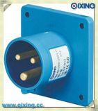 IP44 32A 320V Blue European Standard Flush Mounted Plug