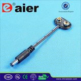 9V Battery Clip Connector with Cable (DCK9)