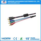 Full HD 1080P Gold Plated HDMI to 3 RCA Cable