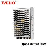 60W Quad Output Series SMPS LED Power Supply