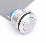 Hban Ce RoHS 19mm Domed Momentary/Latching Metal Push Button Switch