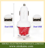 Fashionable 2 Dual USB Car Charger for All Brand of Cell Phone
