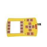 Circle Shape Metal Dome PCB Membrane Switch with 3m Rear Adhesive 22 Gage Black Wire