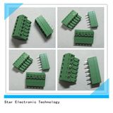 Electronic Straight-Pin 3 Pin Way Pitch 3.81mm Screw Terminal Block Connector Green Color