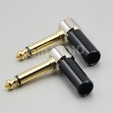 Right Angle 90 6.35mm 1/4 Mono Male Connector Plug (5.0151)