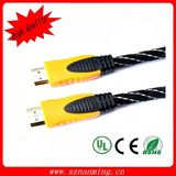 Gold Plated Connector Nylon Braid HDMI to HDMI Cable