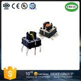 SMD Tact Switch with LED, Small Tactile Switch with LED, with Lamp Light Touch Switch 6 * 6 mm Straight Pins Foot Patch with Lamp Light Touch Switch